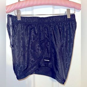 Calvin Klein Women’s Running short SMALL black shorts with lining
